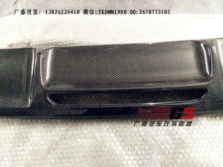 奔馳W218 CLS300 CLS350改裝AMG CLS63碳纖維后唇包圍排氣管尾喉