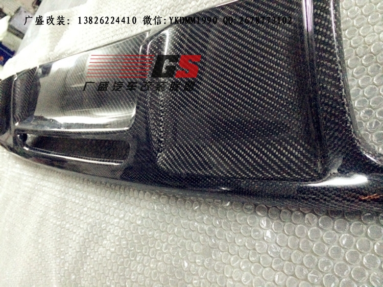 奔馳W218 CLS300 CLS350改裝AMG CLS63碳纖維后唇包圍排氣管尾喉