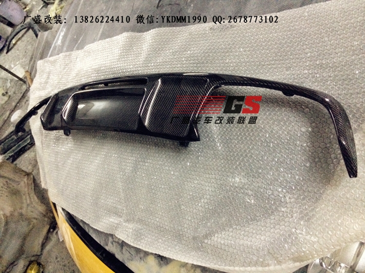 奔馳W218 CLS300 CLS350改裝AMG CLS63碳纖維后唇包圍排氣管尾喉