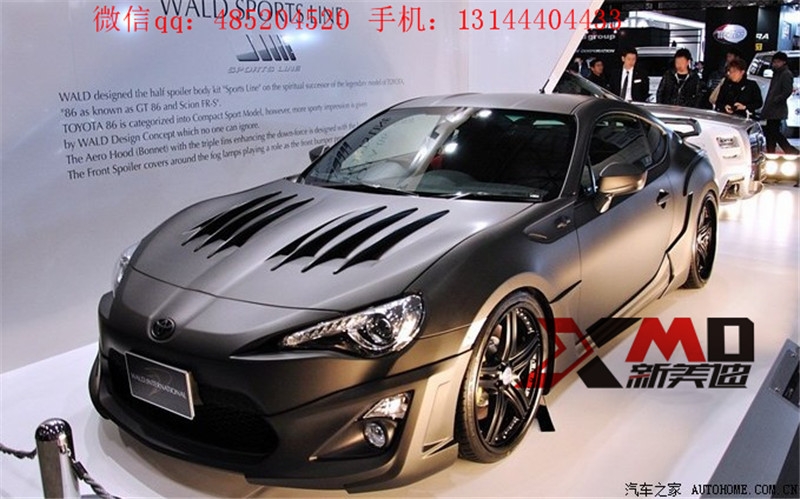 豐田GT86 斯巴魯BRZ WALD款碳纖維機(jī)蓋 GT86 BRZ 改裝包圍排氣管