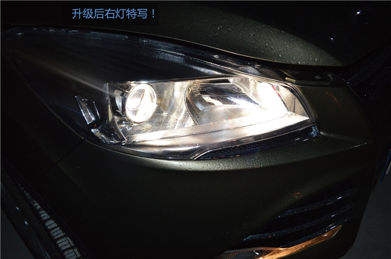 【 福州改燈】福特翼虎車燈升級(jí)氙氣燈海拉三雙光透鏡詳細(xì)圖解 福州榮海照明