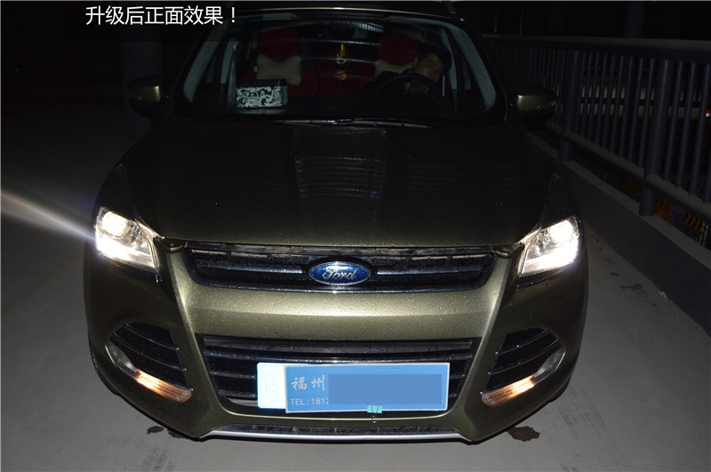 【 福州改燈】福特翼虎車燈升級(jí)氙氣燈海拉三雙光透鏡詳細(xì)圖解 福州榮海照明