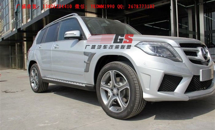 新款奔馳GLK260 GLK300改裝LODER1899洛德大包圍排氣管碳纖維尾翼