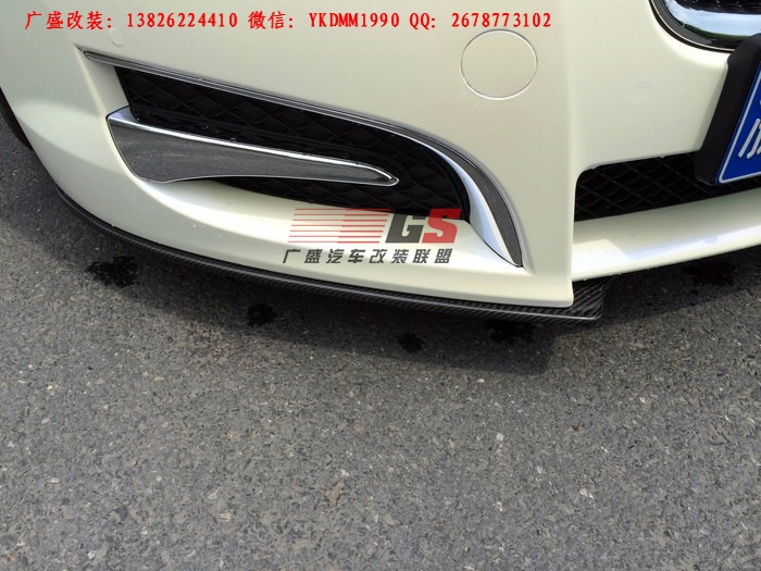 捷豹XF改裝RS碳纖維前唇擾流板 捷豹XF改裝碳纖包圍尾翼四出后唇