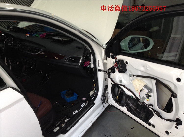湖南長沙奧迪A6L升配舒適進入、氛圍燈、后排空調(diào)控制，湖南衡陽婁底岳陽湖北專業(yè)奧迪改裝