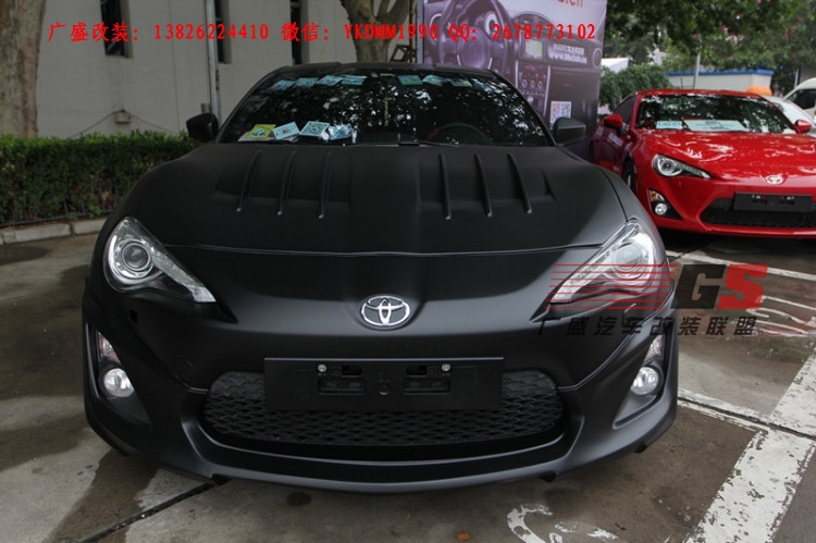 TOYOTA豐田86改裝WALD寬體包圍排氣管碳纖維尾翼機(jī)蓋寬體輪眉輪轂