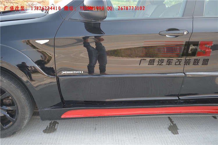 BMW寶馬X6 E71改裝LUMMA寬體大包圍碳纖維機(jī)蓋后唇四出排氣管尾翼