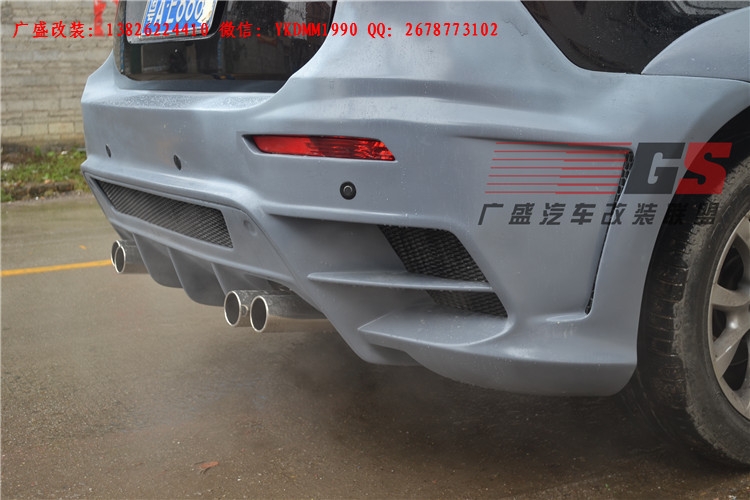 BMW寶馬X6 E71改裝LUMMA寬體大包圍碳纖維機(jī)蓋后唇四出排氣管尾翼