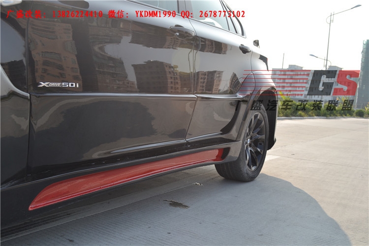 BMW寶馬X6 E71改裝LUMMA寬體大包圍碳纖維機(jī)蓋后唇四出排氣管尾翼