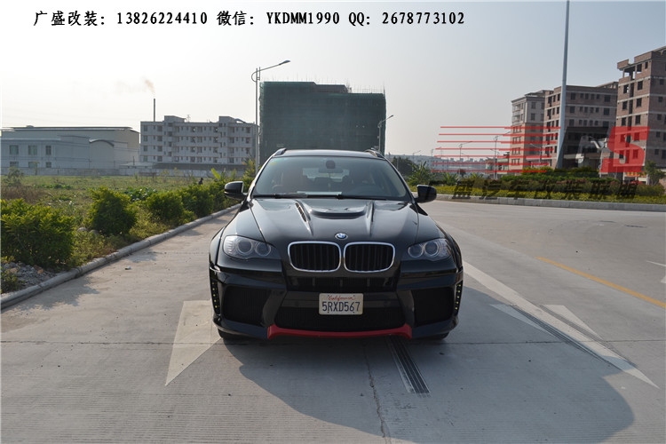 寶馬E71改裝寬體大包圍 X6改裝寬體 X6M包圍后唇排氣尾嘴保險(xiǎn)杠