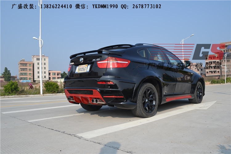 寶馬E71改裝寬體大包圍 X6改裝寬體 X6M包圍后唇排氣尾嘴保險(xiǎn)杠