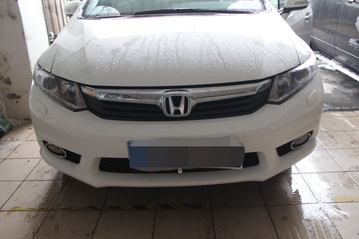 合肥藍(lán)精靈本田思域改燈歐司朗雙氙車燈升級(jí)HID大燈