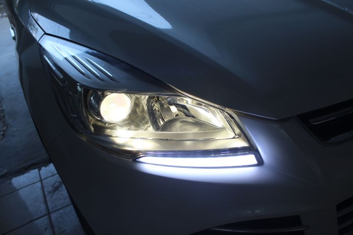 合肥藍(lán)精靈福特翼虎改燈雙氙車燈改裝HID大燈