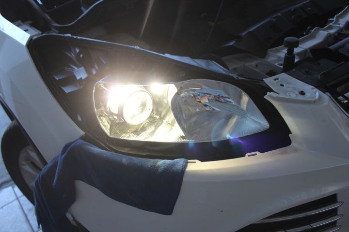 合肥藍(lán)精靈福特翼虎改燈雙氙車燈改裝HID大燈