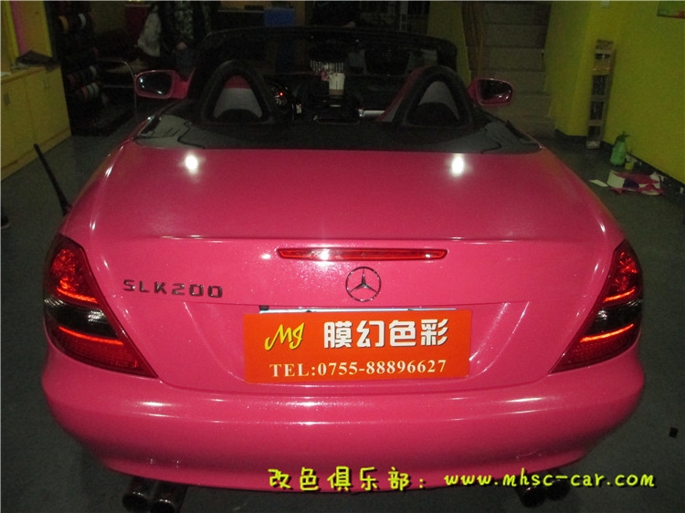 奔馳SLK車身改色貼膜 全車改顏色 深圳汽車改色店