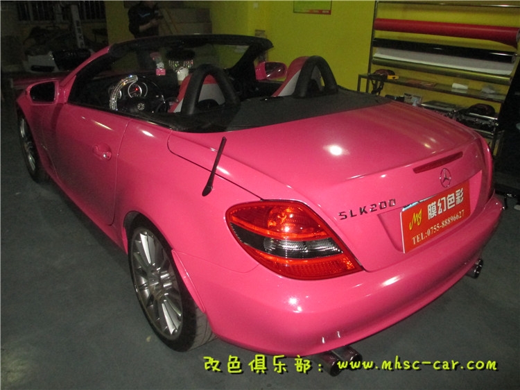 奔馳SLK車身改色貼膜 全車改顏色 深圳汽車改色店