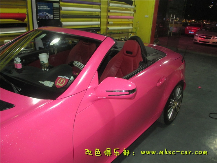 奔馳SLK車身改色貼膜 全車改顏色 深圳汽車改色店