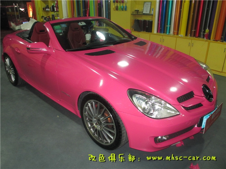 奔馳SLK車身改色貼膜 全車改顏色 深圳汽車改色店