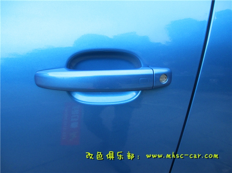 奧迪Q5全車改色貼膜 原車香檳色改色施工美國艾利小珠光金屬藍