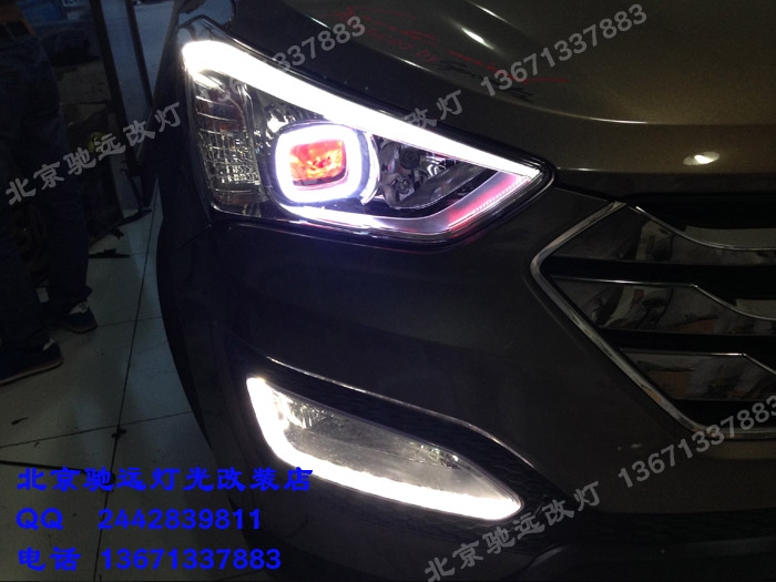 全新勝達(dá)車燈改裝 透鏡 燈眉 個性改裝