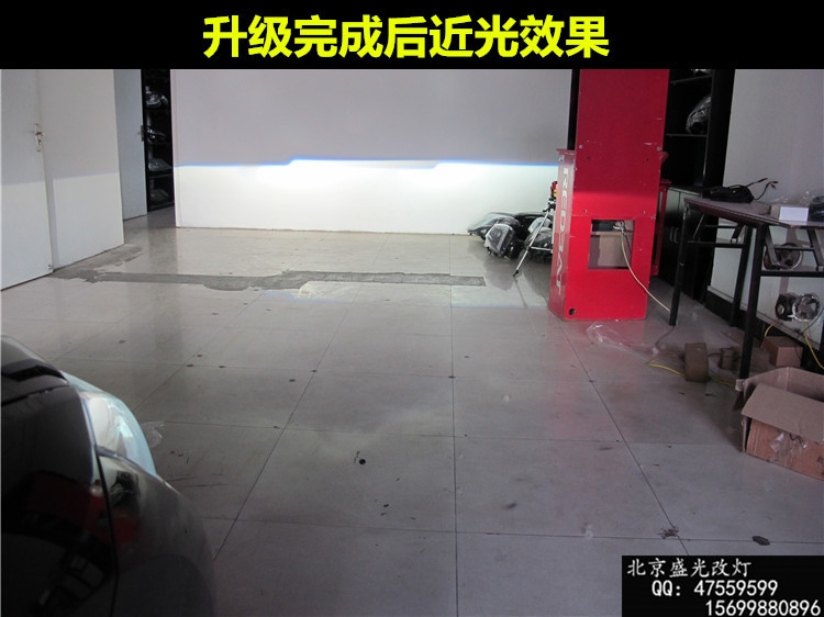寶馬X1低配升級(jí)高配天使眼氙氣大燈總成