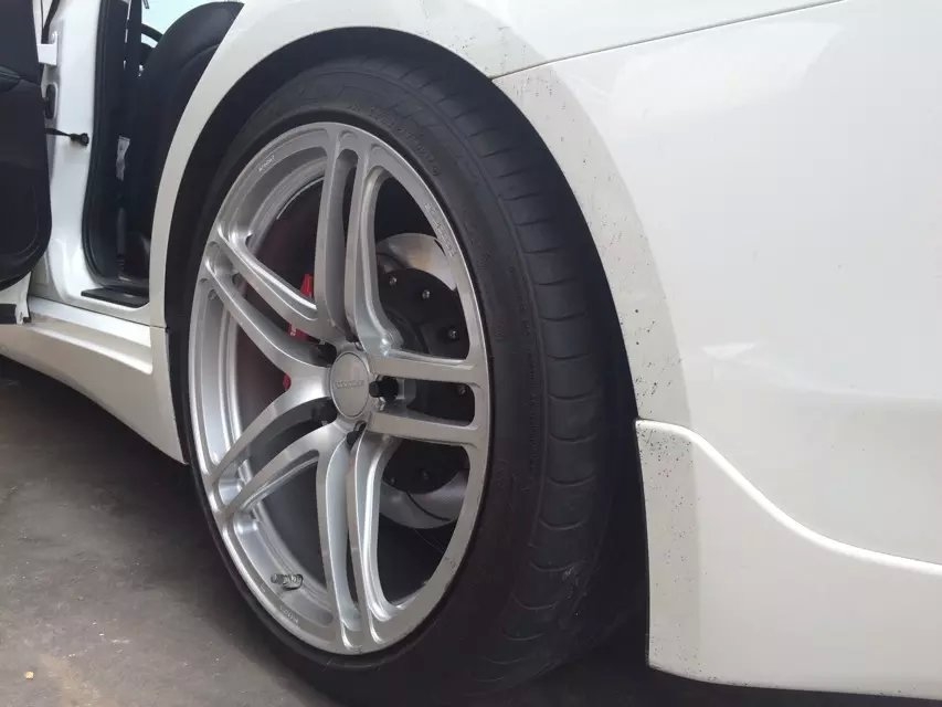 又一部Q50裝車了：Prodrive 鍛造，全新19寸，漂亮啊。