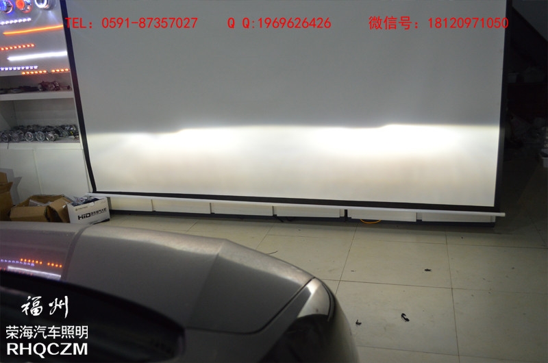 福州改燈 大眾夏朗車燈升級海拉五雙光透鏡 福州榮海汽車照明