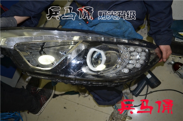 【兵馬俑燈光升級(jí)】鹽城起亞k3大燈改裝淮安兵馬俑改起亞k3