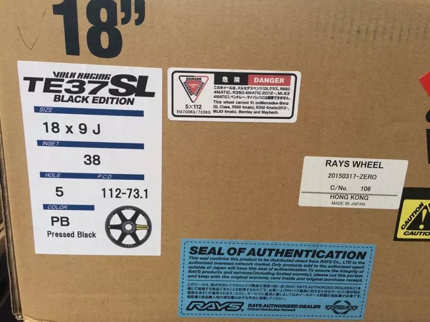 現(xiàn)貨：TE37 SL．18寸，9J．ET38．5X112
