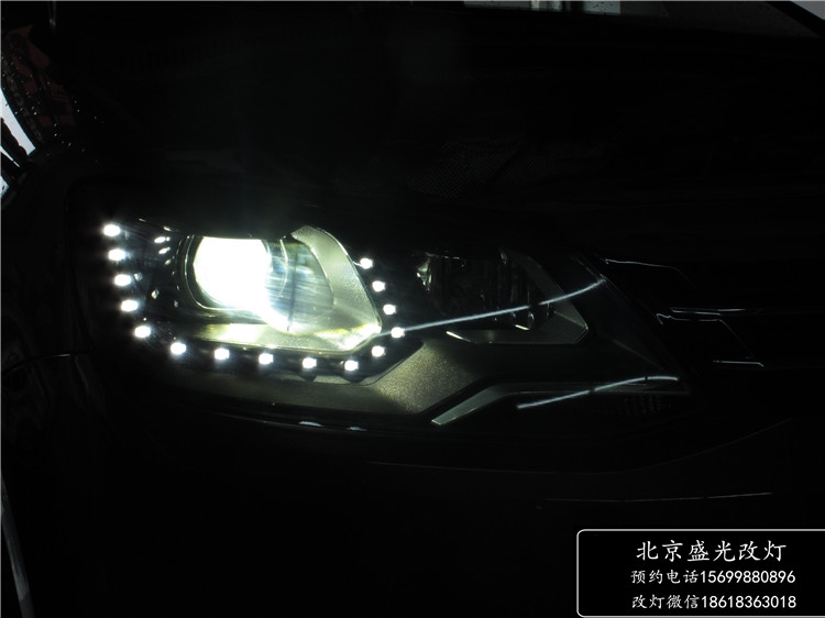 夏朗升級原廠LED淚眼氙氣大燈總成