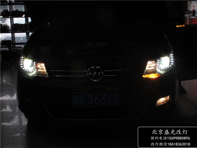 夏朗升級原廠LED淚眼氙氣大燈總成