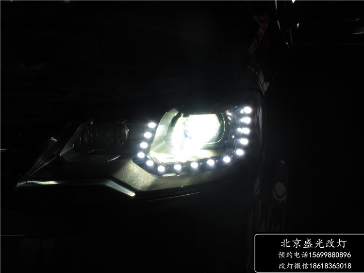 夏朗升級原廠LED淚眼氙氣大燈總成