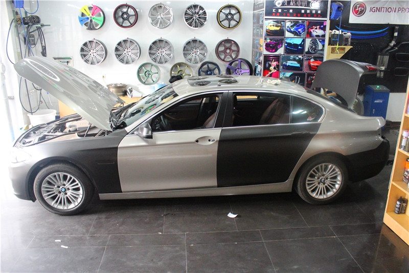 長沙PWF電金屬黑改色膜 長沙全車德國進(jìn)口PWF電光膜 寶馬PWF電光