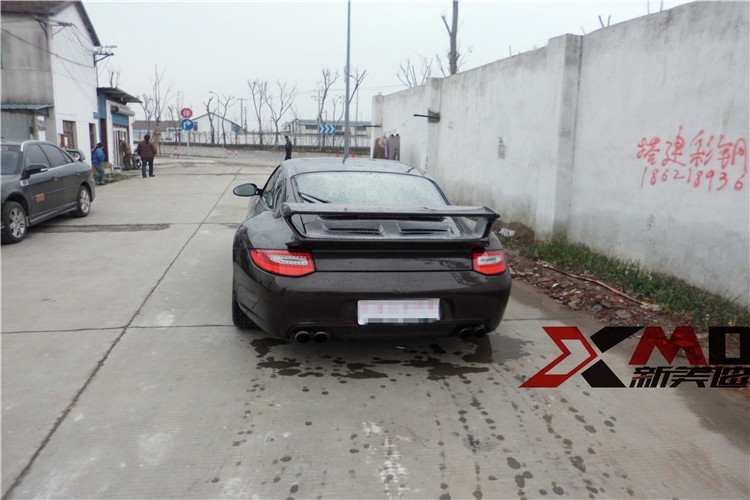 新款保時(shí)捷911、997 GT3尾翼  碳纖維內(nèi)飾機(jī)蓋排氣前后擾流板改裝
