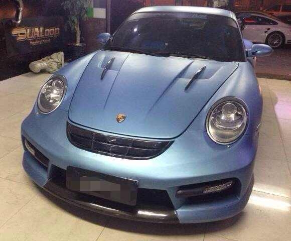 保時(shí)捷911、997改MISHA包圍套件911改裝大包圍碳纖維尾翼機(jī)蓋排氣改裝