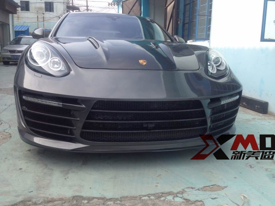 保時(shí)捷Panamera GTS 4S改裝大包圍小包圍碳纖維尾翼機(jī)蓋后唇前唇
