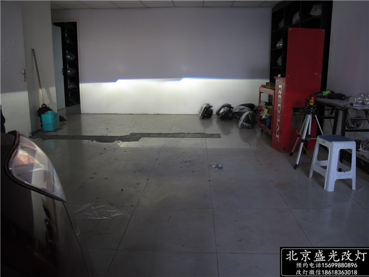 昂科拉改Q5雙光透鏡飛利浦氙氣大燈【北京盛光改燈】