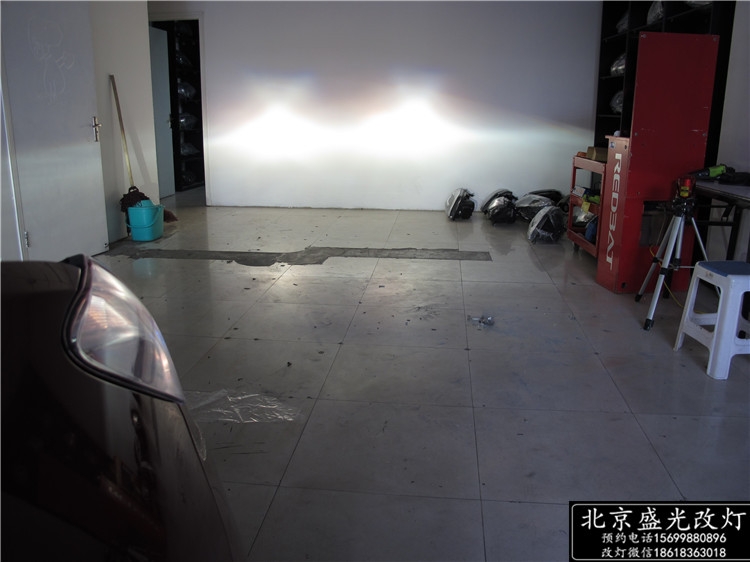 昂科拉改Q5雙光透鏡飛利浦氙氣大燈【北京盛光改燈】