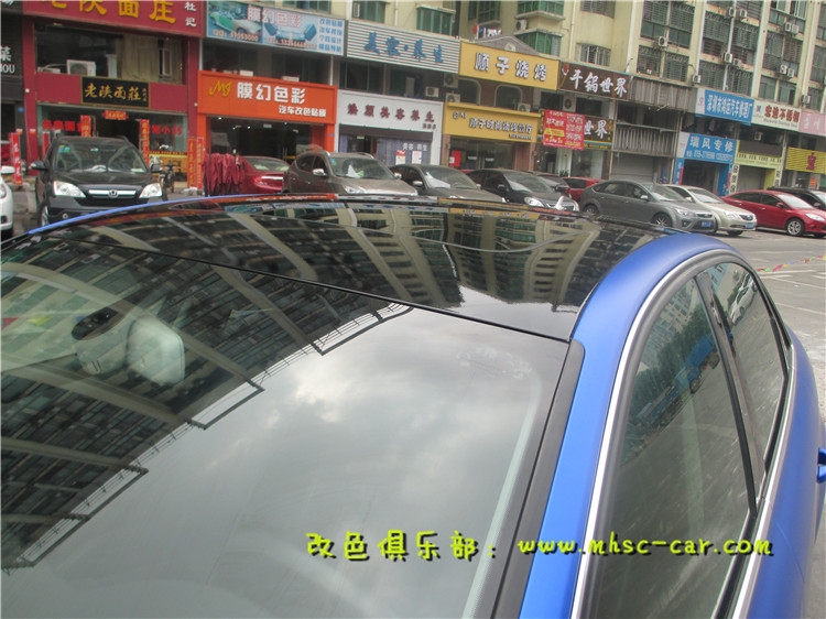 奧迪A4L車(chē)身改色貼膜 深圳汽車(chē)改裝 實(shí)體店