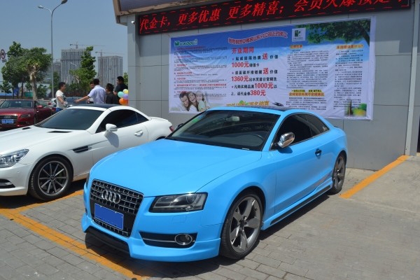 奧迪車身改色貼膜欣賞