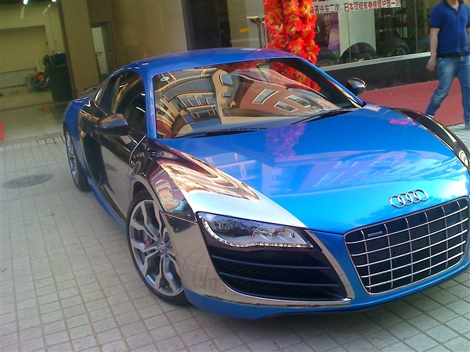 奧迪車身改色貼膜欣賞