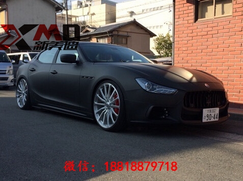 瑪莎拉蒂Ghibli改裝WALD大小包圍碳纖維機蓋尾翼前后擾流板前后唇