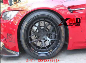 寶馬3系改裝寬體包圍 M3 E92改LBWORKS套件 LB碳纖前唇 碳纖尾翼