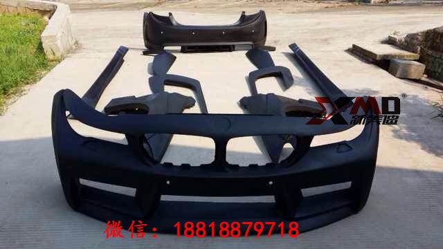 寶馬F10 F18改HAMNN寬體大包圍改裝碳纖維尾翼機蓋內(nèi)飾排氣升級