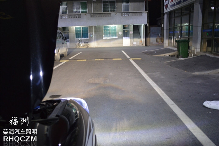 福州汽車改燈 馬自達CX-5車燈升級氙氣燈海拉三透鏡 福州榮海照明
