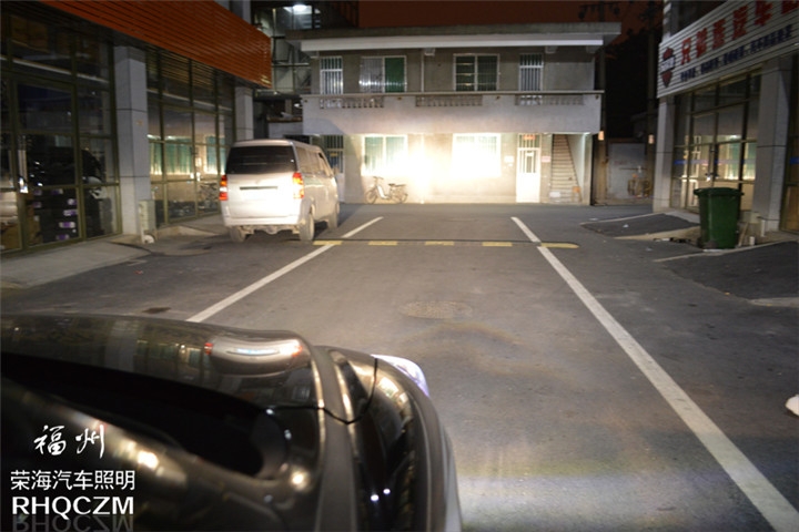 福州汽車改燈 馬自達CX-5車燈升級氙氣燈海拉三透鏡 福州榮海照明