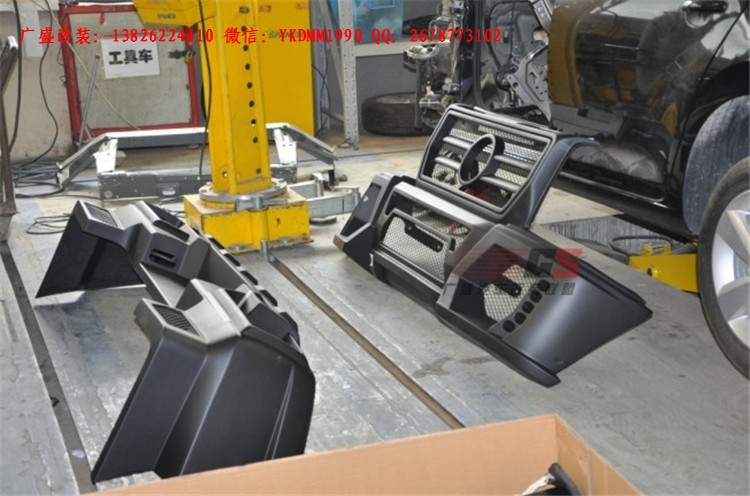 奔馳G級(jí)W463 G500 AMG改裝WALD大包圍機(jī)蓋排氣管 奔馳G系改裝包圍