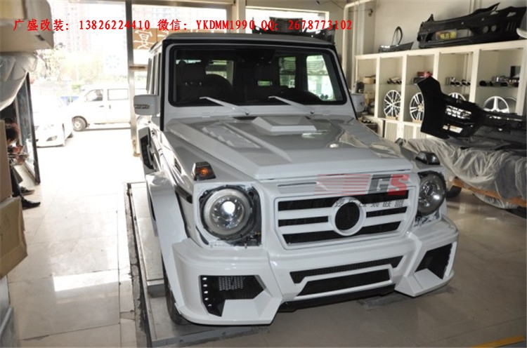 奔馳G級(jí)W463 G500 AMG改裝WALD大包圍機(jī)蓋排氣管 奔馳G系改裝包圍
