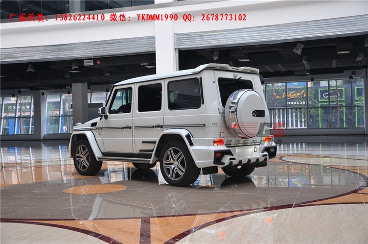 奔馳G級(jí)W463 G500 AMG改裝WALD大包圍機(jī)蓋排氣管 奔馳G系改裝包圍