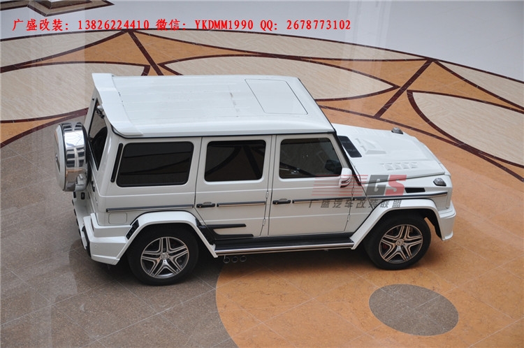 奔馳G級(jí)W463 G500 AMG改裝WALD大包圍機(jī)蓋排氣管 奔馳G系改裝包圍